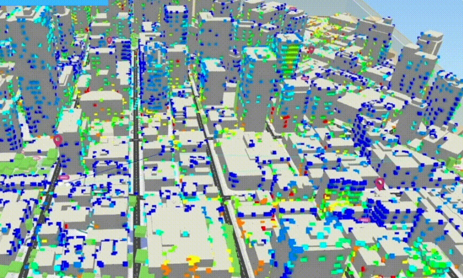 Sanitized 3D city model with generalized network analysis